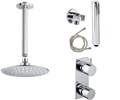 Wiesbaden ACTIE Wiesbaden Inbouw Regendouche | Caral | Rechthoek Plafonduitloop | Chroom