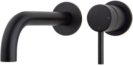 Wiesbaden Afbouwdeel Eenhendel Caral Wastafelkraan Met Coldstart Mat Zwart