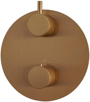 Wiesbaden Afbouwdeel Wiesbaden Caral Inbouwthermostaat 2 Weg Geborsteld Brons Koper