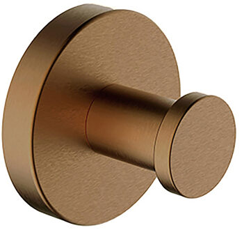 Wiesbaden Alonzo Handdoekhaak - Jashaak - Muurhaak - Groot - Geborsteld Brons Koper