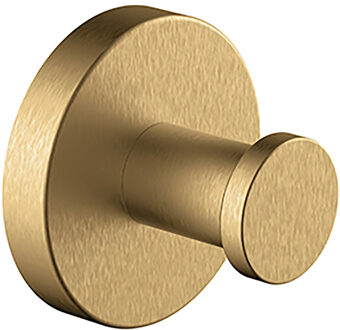 Wiesbaden Alonzo Handdoekhaak - Jashaak - Muurhaak - Groot - Geborsteld Messing