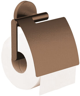 Wiesbaden Alonzo Toiletrolhouder met Klep - Brons Koper