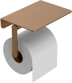 Wiesbaden Alonzo Toiletrolhouder met Planchet - Geborsteld Brons Koper