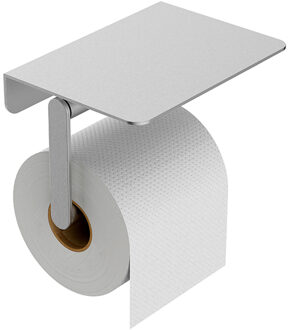Wiesbaden Alonzo Toiletrolhouder met Planchet - RVS Geborsteld