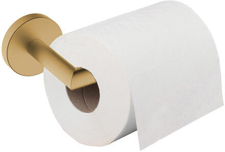 Wiesbaden Alonzo Toiletrolhouder met Vaste Arm - Geborsteld Messing