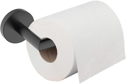 Wiesbaden Alonzo Toiletrolhouder met Vaste Arm - Mat Zwart