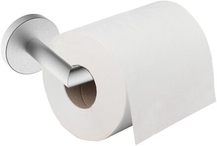 Wiesbaden Alonzo Toiletrolhouder met Vaste Arm - RVS Geborsteld
