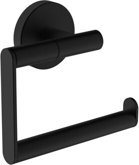 Wiesbaden Alonzo toiletrolhouder zonder klep mat zwart 28.8021 Zwart mat