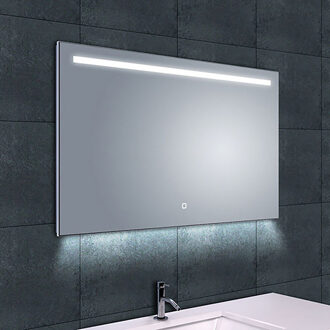 Wiesbaden Ambi One LED Badkamerspiegel 100x60cm - Dimbaar & Condensvrij Helder/Koud wit;Warm wit;Natuurlijk wit