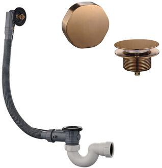 Wiesbaden Badafvoer met Overloopcombinatie Wiesbaden Geborsteld Brons