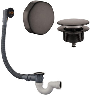 Wiesbaden Badafvoer met Overloopcombinatie Wiesbaden Gunmetal