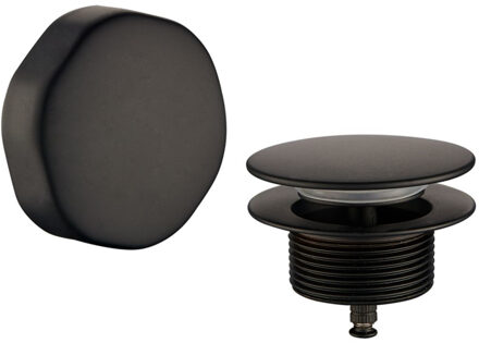 Wiesbaden Badafvoer met Overloopcombinatie Wiesbaden Mat Zwart