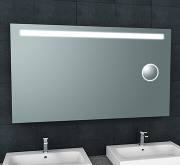 Wiesbaden Badkamerspiegel Tigers Rechthoek 140x80cm met Geïntegreerde LED Verlichting en Scheerspiegel