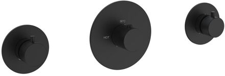 Wiesbaden Badkraanset Wiesbaden Dreams met Inbouwdeel en Baduitloop Zwart