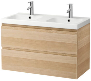 Wiesbaden Badmeubelset Wiesbaden Vision Oak 120x46x53 cm Eiken