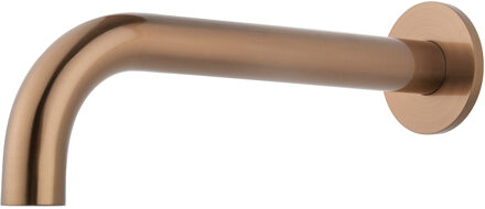 Wiesbaden Baduitloop - Rond - 25cm - 1/2inch - Geborsteld Brons Koper