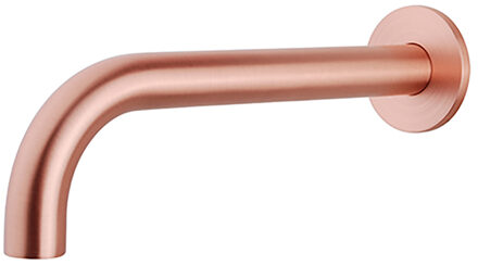 Wiesbaden Baduitloop - Rond - 25cm - 1/2inch - Geborsteld Koper