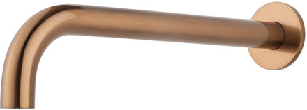 Wiesbaden Baduitloop - Rond - 30cm - 1/2inch - Geborsteld Brons Koper