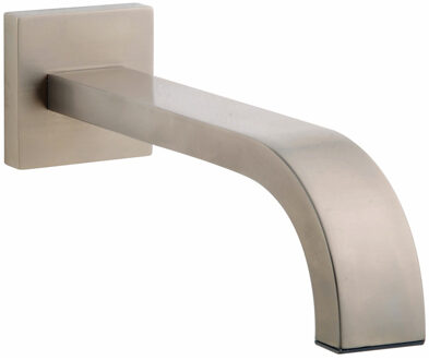 Wiesbaden Baduitloop - Vierkant - 22cm - 1/2inch - Geborsteld Staal