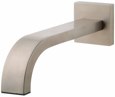 Wiesbaden Baduitloop - Vierkant - 25cm - 1/2inch - Geborsteld Staal