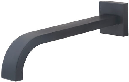 Wiesbaden Baduitloop - Vierkant - 25cm - 1/2inch - Mat Zwart