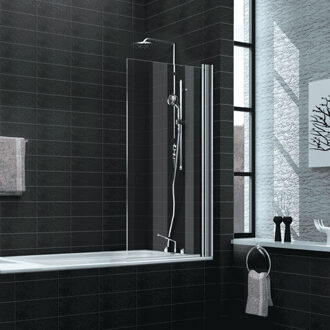 Wiesbaden Badwand - muurprofiel 80x150cm - 6mm - helder glas