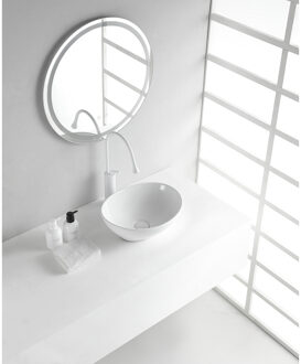 Wiesbaden Barco Waskom Ovaal - 40x33x14.5cm - Keramiek - Glans Wit