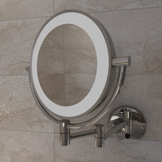 Wiesbaden Basic Wandscheerspiegel LED - Chroom Natuurlijk wit