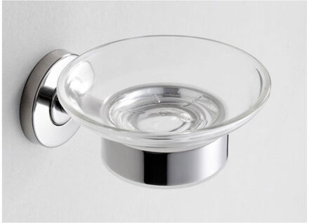 Wiesbaden Brush Wiesbaden zeepschaalhouder met glas RVS