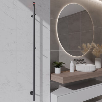 Wiesbaden Callista Elektrische Staafhanddoekradiator - 60 watt - 150 cm - Gunmetal PVD