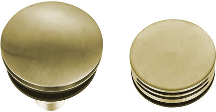 Wiesbaden Caral Badafvoer met Overloop - Rond - Vulfunctie - Geborsteld Messing