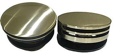 Wiesbaden Caral Badafvoer met Overloop - Rond - Vulfunctie - Geborsteld Staal