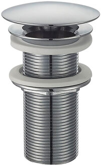 Wiesbaden Caral Chroom Afvoerplug Verlengd 5/4 Inch - Open Design