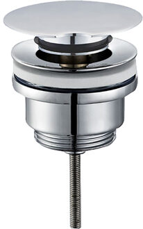 Wiesbaden Caral Chroom Draaiwaste Afvoerplug 5/4" voor Wastafels