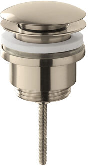 Wiesbaden Caral Clickwaste Afvoerplug Geborsteld Staal 5/4 Inch