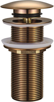 Wiesbaden Caral Clickwaste Afvoerplug Verlengd Geborsteld Brons 5/4 Inch