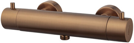 Wiesbaden Caral Cool Touch Thermostatische Douchemengkraan - Geborsteld Brons Koper