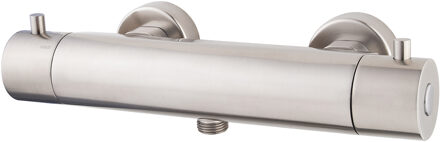 Wiesbaden Caral Cool Touch Thermostatische Douchemengkraan - Geborsteld Staal