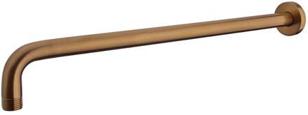 Wiesbaden Caral Douchearm met Muurbevestiging - 45cm - Geborsteld Brons Koper
