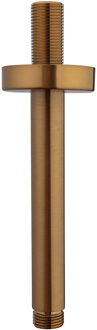 Wiesbaden Caral Douchearm met Plafondbevestiging - 15cm - Geborsteld Brons Koper