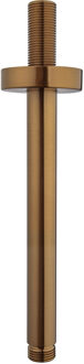 Wiesbaden Caral Douchearm met Plafondbevestiging - 20cm - Geborsteld Brons Koper