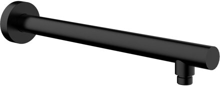 Wiesbaden Caral Douchearm recht met Muurbevestiging - 45cm - Mat Zwart