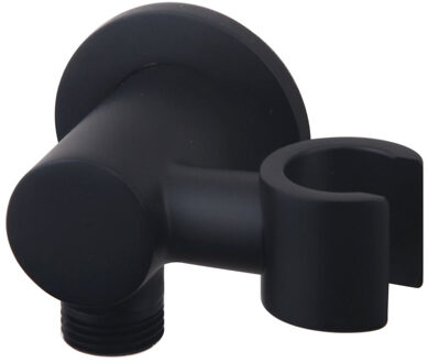 Wiesbaden Caral Handdouchehouder met Doucheslangaansluiting en Kantelbare Opsteek - Mat Zwart