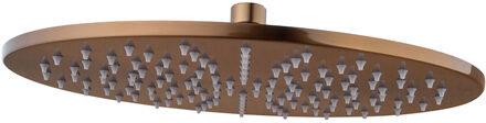 Wiesbaden Caral Hoofddouche - Rond - 30x0.8cm - Geborsteld Brons - Koper