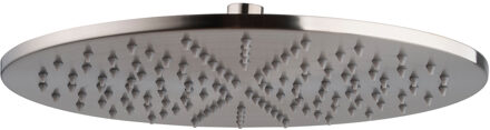 Wiesbaden Caral Hoofddouche - Rond - 30x0.8cm - Geborsteld Staal