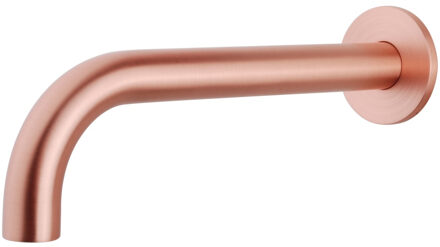 Wiesbaden Caral inbouw baduitloop 25 cm, geborsteld koper