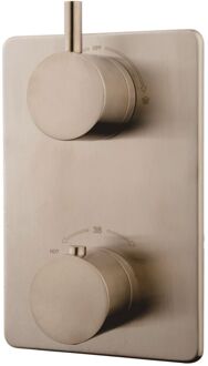 Wiesbaden Caral inbouw douchekraan afbouwset 2-weg, RVS-look