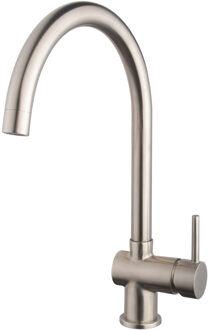 Wiesbaden Caral keukenmengkraan geborsteld staal