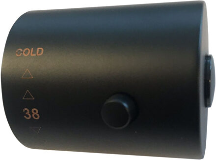 Wiesbaden Caral Losse Thermostaatknop Opbouwthermostatische - Mat Zwart
