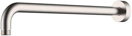 Wiesbaden Caral Luxe Douchearm 45cm - Geborsteld Staal Muurbevestiging
